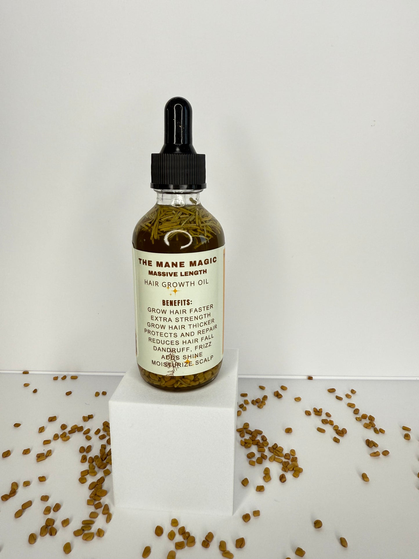 The Mane Magic Hair Growth Oil 2oz Haircare with 35 organic ingredients to stimulate and promote healthy and hair growth