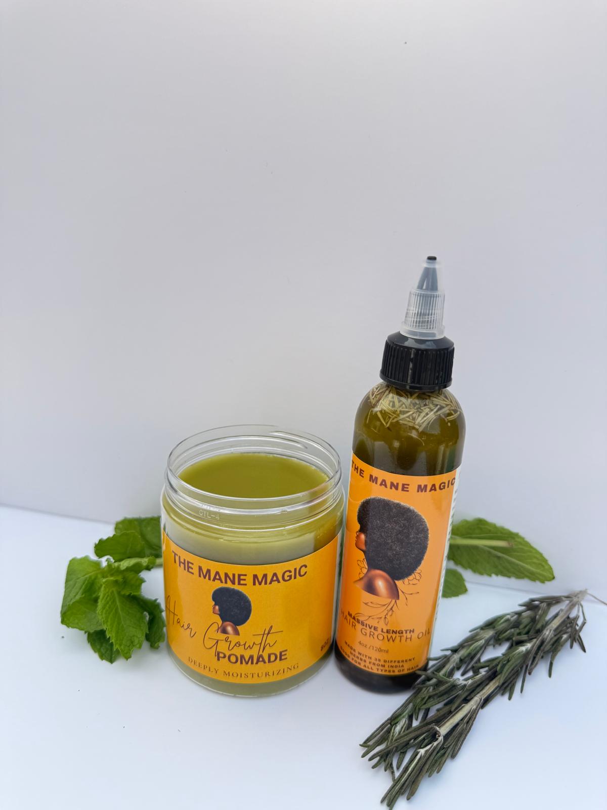 The Mane Magic Hair Growth Pomade & Hair Growth oil set