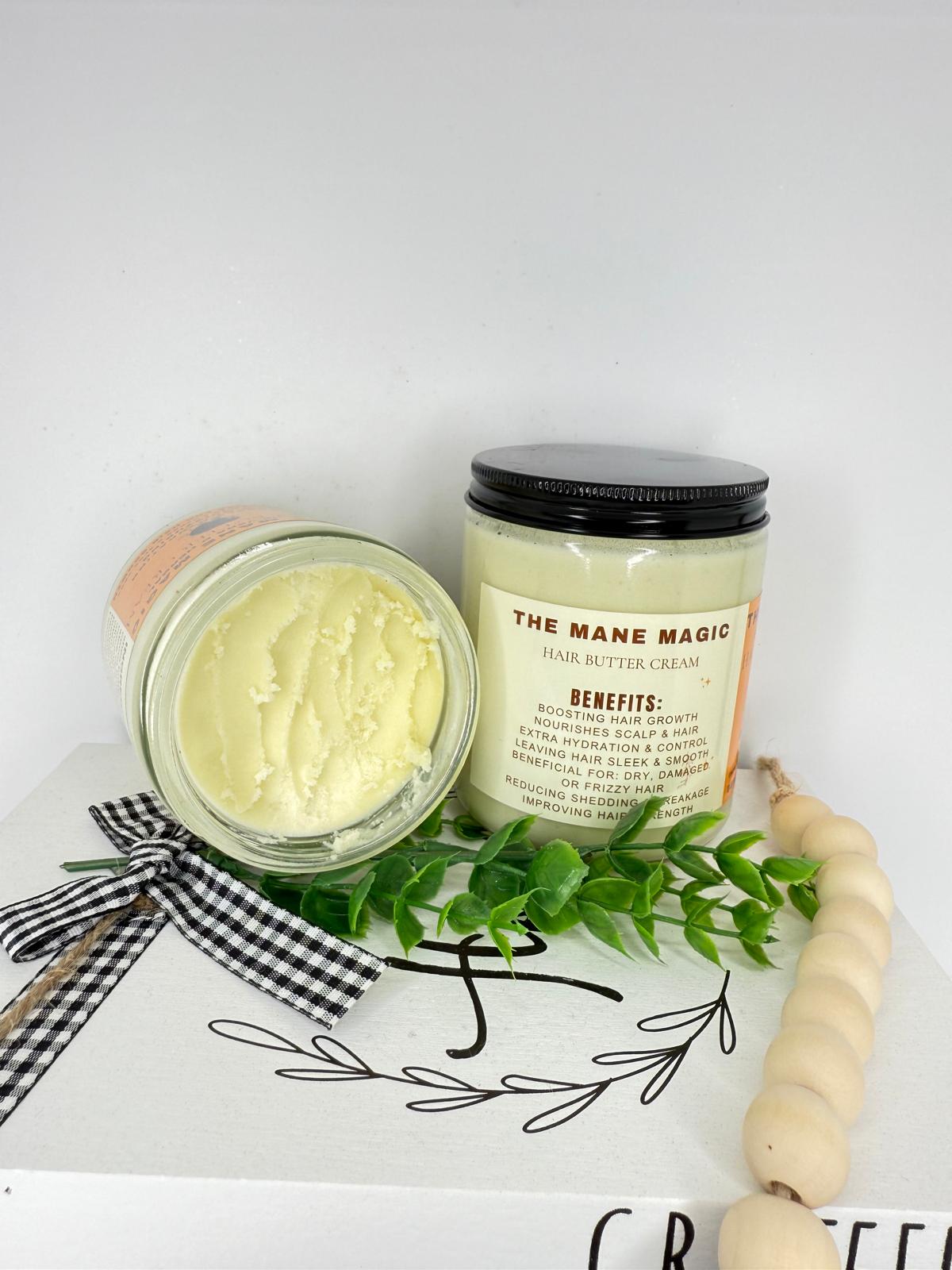 The Mane Magic Ayurvedic & Aloe Vera hair growth butter 8oz
